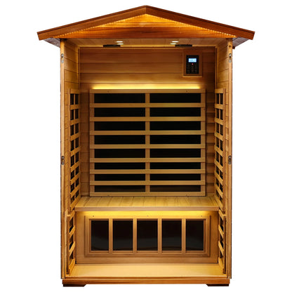 Outdoor Far-Infrared Sauna for Two People Ideal for Relaxation and Detoxification