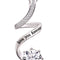 Jewelry Sterling Silver "Love You Forever" Cubic Zirconia Pendant Necklace