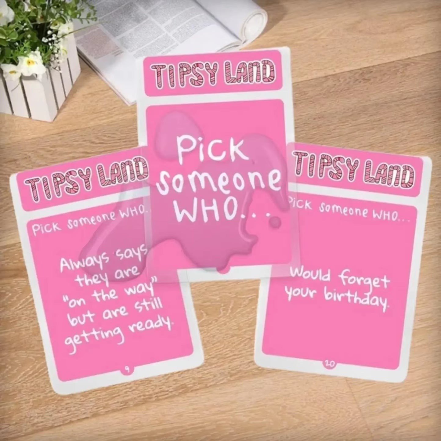 Drinking Board Game, Tipsy Land Drinking Game, Interactive Party for Adults Games, Fun Drinking for Any Occasion