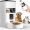 Pet Feeder,6L Automatic Pet Feeder for Cats and Dogs,1080P Camera,App Control,Voice Recorder,Timed Feeder for Schedule Feeding, Dual Power Supply,Wifi Pet Food Dispenser with App Control