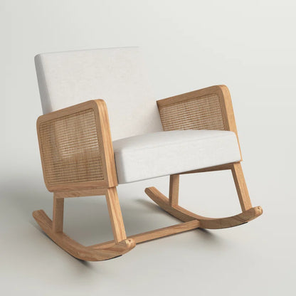 Adena Rocking Chair with Rattan Arms